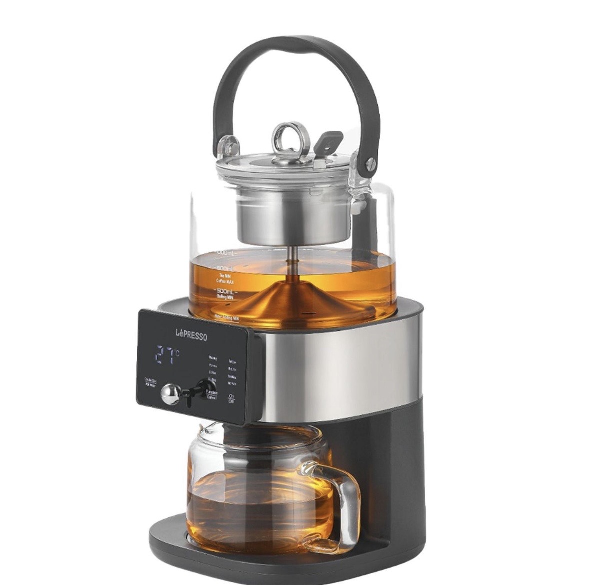 چای و قهوه‌ساز لپرسو LePresso Brewfinity با نمایشگر دیجیتال مدل LPCFFTCB0040BK