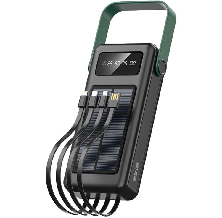 پاوربانک خورشیدی گرین لاین مدل Solar Max | ظرفیت ۳۰٬۰۰۰ میلیآمپرساعت