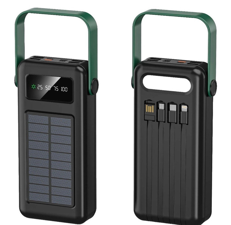 پاوربانک خورشیدی گرین لاین مدل Solar Max | ظرفیت ۳۰٬۰۰۰ میلیآمپرساعت