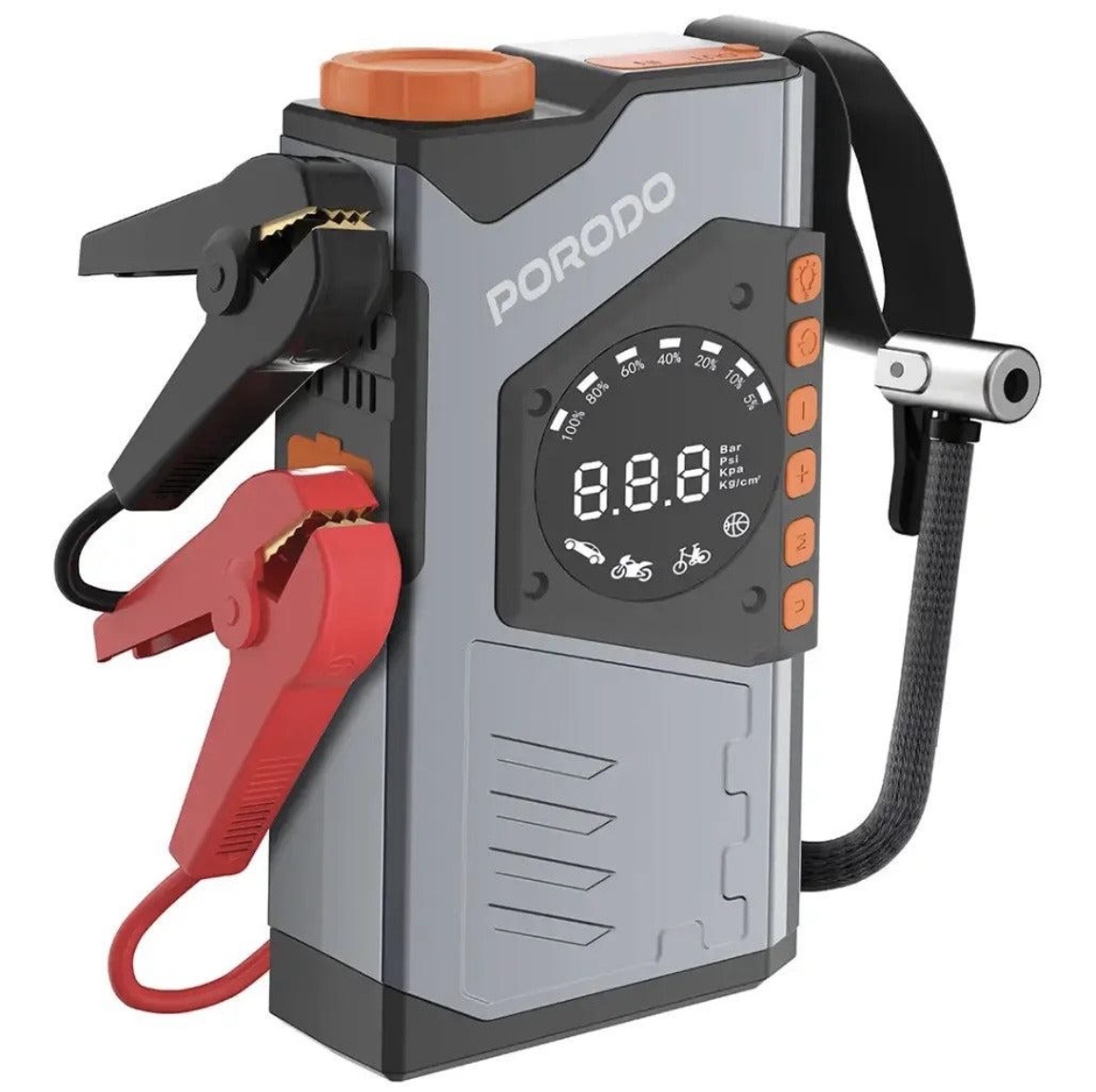 جامپ‌استارتر و پاوربانک خودرو پرودو مدل Porodo VoltBoost 10000mAh PDPBA10GY