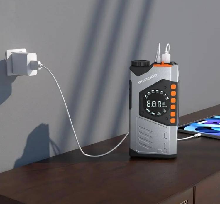 جامپاستارتر و پاوربانک خودرو پرودو مدل Porodo VoltBoost 10000mAh PDPBA10GY