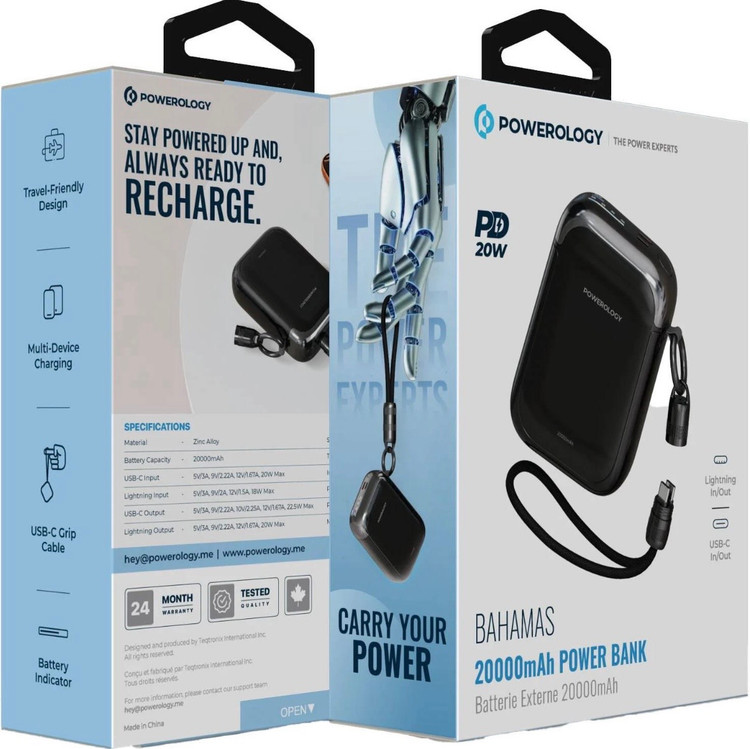 پاوربانک پاورولوجی Bahamas 20000mAh