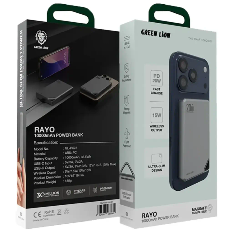 پاوربانک گرین لاین Rayo 10000mAh