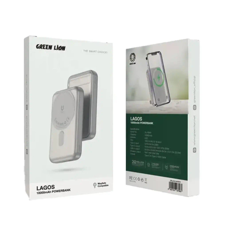 پاوربانک گرین لاین مدل Lagos | ظرفیت 10000mAh