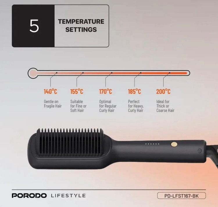 برس حرارتی مو Porodo Lifestyle