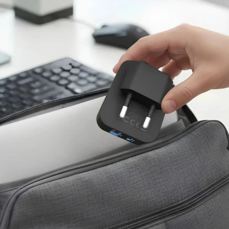 شارژر Powerology CRAB Foldable EU GaN Charger