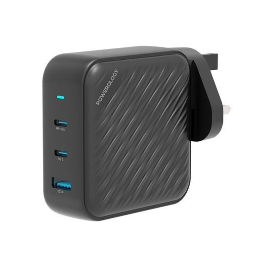 شارژر Powerology 140W Dual PD GaN Charger