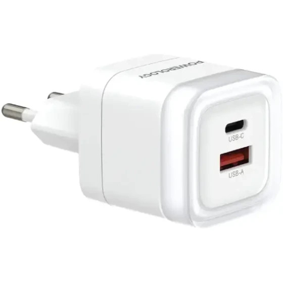 شارژر Powerology LUNEX Series \| Dual\-Port Fast Charging Adapter**