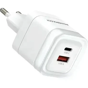 شارژر Powerology LUNEX Series \| Dual\-Port Fast Charging Adapter**