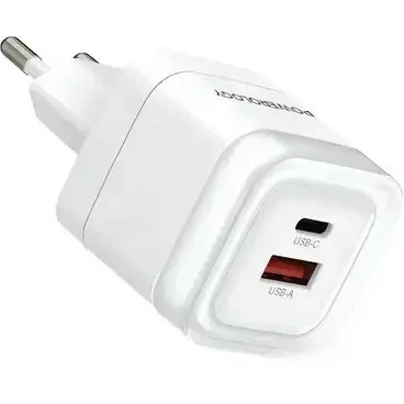شارژر Powerology LUNEX Series \| Dual\-Port Fast Charging Adapter**