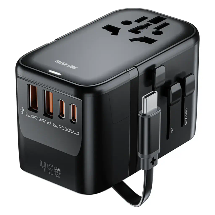 آداپتور مسافرتی همهکاره Green Lion Companion 45 Universal Travel Adapter