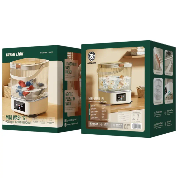 # ماشین لباسشویی مینی گرین لاین Green Lion Mini Wash 12L