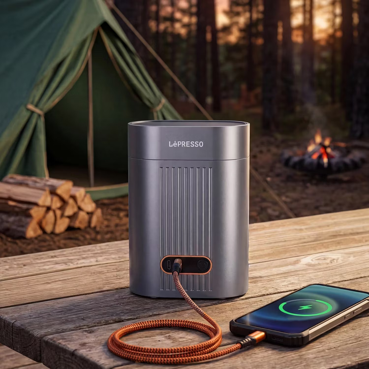 اسپرسوساز قابل حمل لپرسو Lepresso BrewCell با باتری 27000mAh