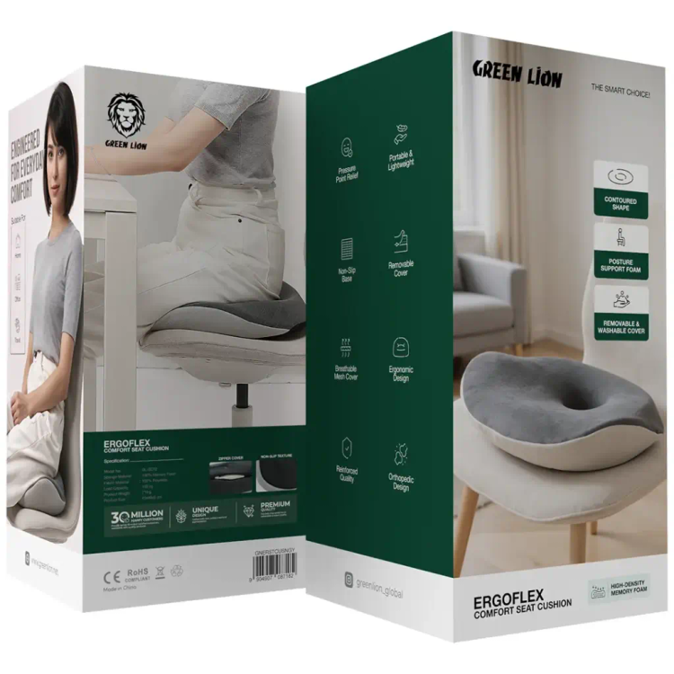 بالش نشیمن صندلی و خودرو Green Lion Ergoflex Comfort